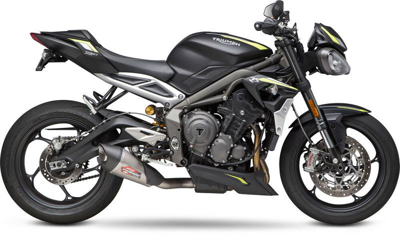 Yoshimura 960-1175 19680BP521 EXHAUST STREET AT2 WORKS SLIP-ON SS-SS-CF