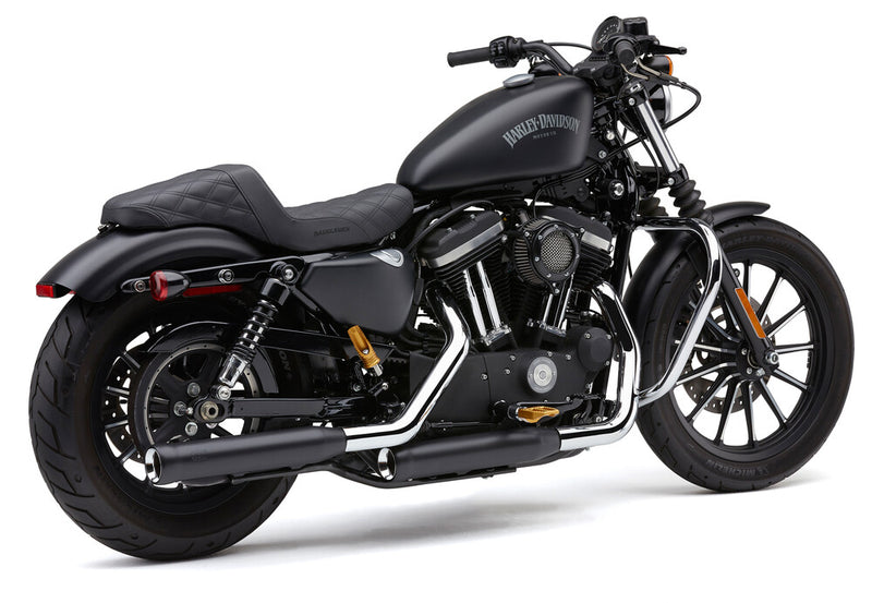Cobra 3" NH Series Slip-ONS Black Sportster - 6086RB For Harley Sportster 2014-2022