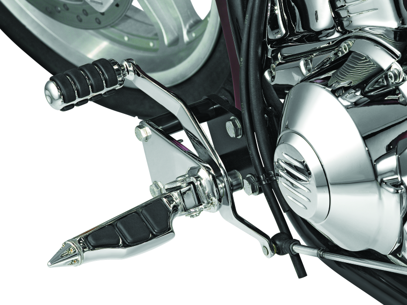 Kuryakyn 8852 Round Shift Peg Cover Honda Chrome - Photo - Primary