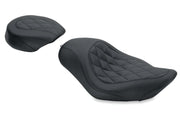 Mustang Motorcycle 76728 Mustang 04-21 Harley Sportster Wide Tripper Solo Seat Diamond Stitch - Black - Photo - Primary