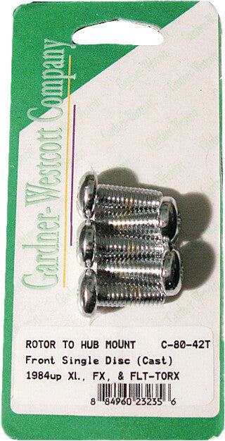Gardner-westcott 830-1061 C-80-42T FRONT BRAKE ROTOR TORX TORX BUTTONHEAD CHRM 84-UP