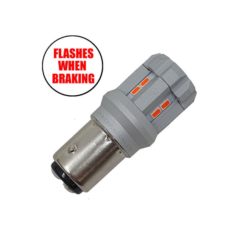 Pathfinder 226-0078 1157RP 1157 ULTRA FLASH LED BULB EA FLASHES 4X WHEN BRAKING