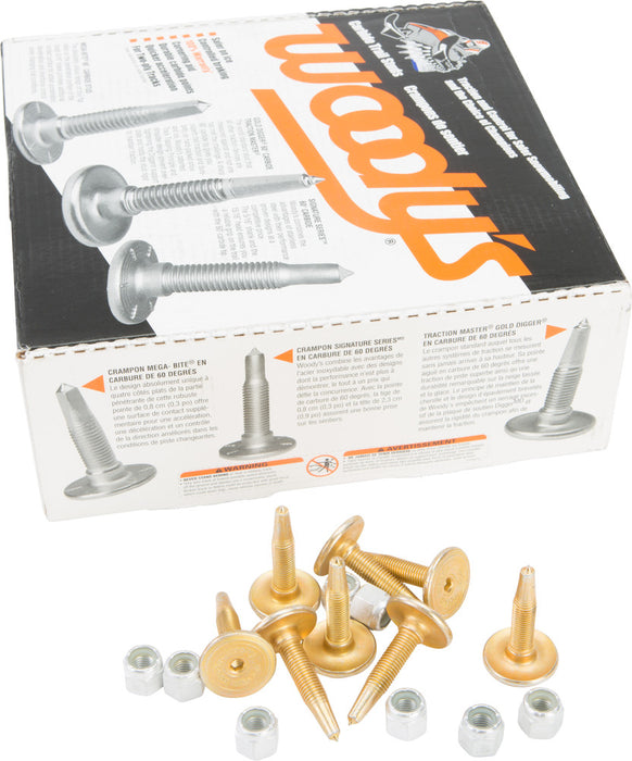 Woody's 18-3112-144 GDP6-1325-CS GOLD DIGGER CARBIDE STUDS 1.325" 144/PK
