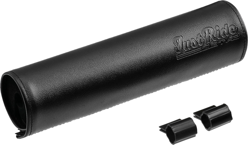 Zeta 634-9500 ZE47-9500 HANDLEBAR BAR PAD LEATHER 200MM BLACK