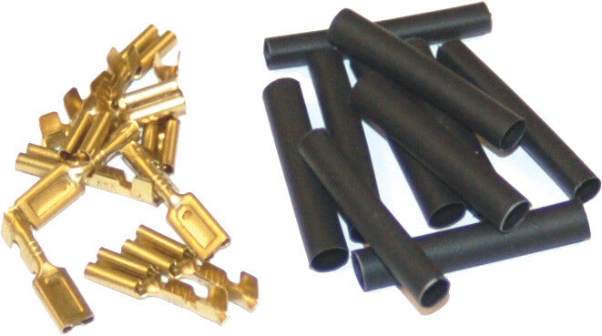 Namz Custom Cycle 850-08484 NHD-9904 1/8" FEMALE CRIMP TERM 10PK 22-16G HEAT SHRNK HD 9904
