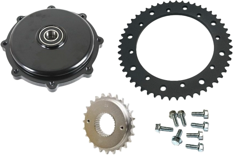 Harddrive 201407 Cush Drive Chain Conv Kit Chrome ` For Harley Touring 2009-2016