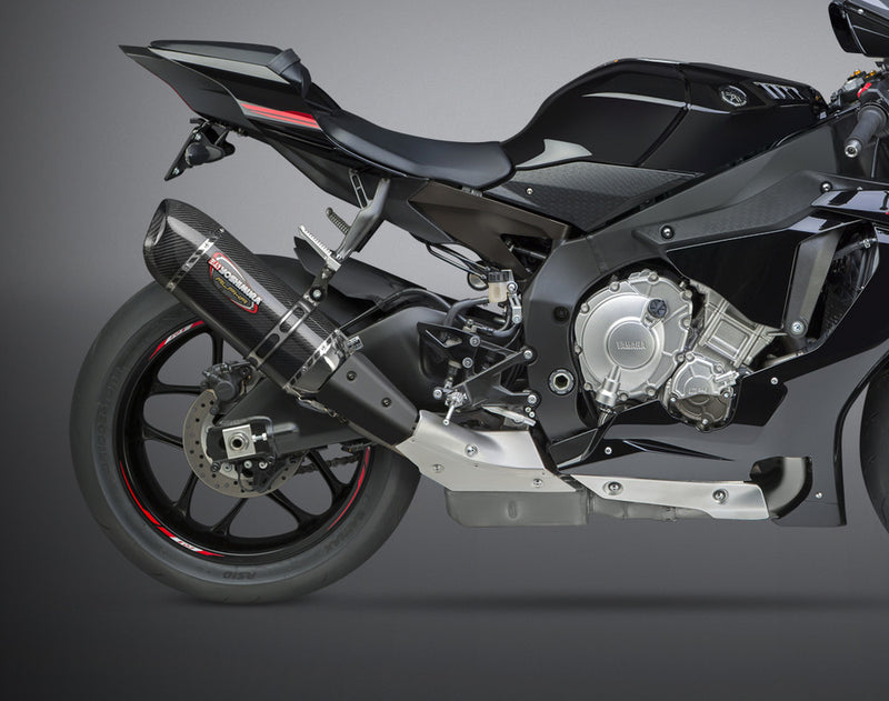 Yoshimura 960-1559 13141EM220 EXHAUST SIGNATURE ALPHA SLIP-ON SS-CF-CF