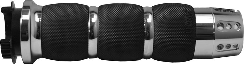 Avon Air Cushioned Grips Gatlin Chrome Victory (EX Vision) - MT-AIR-90-CH-GA Victory Motorcycles 1998-2017
