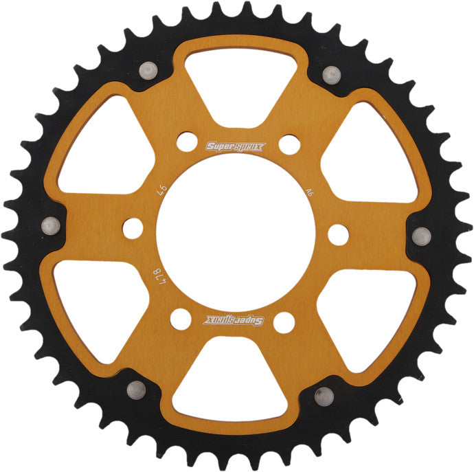 Supersprox 108-478646 RST-478-46-GLD REAR STEALTH SPROCKET ALU/STL 46T-520 GLD KAW