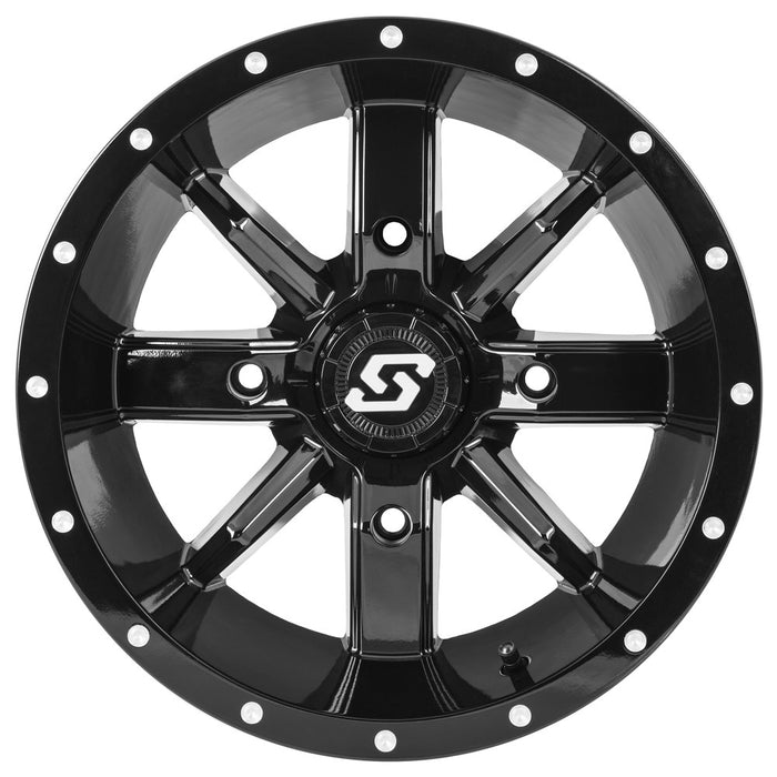 Sedona 570-1334 A88B-41037-55S HOLLOW POINT WHEEL 14X10 4/137 5+5 (0MM) BLACK