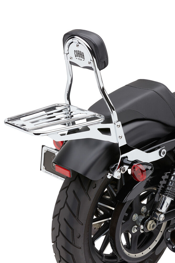 Cobra Removeable Luggage Rack Black 602-2002/2009/2011 - 602-3501B For Harley Motorcycles 2000-2017
