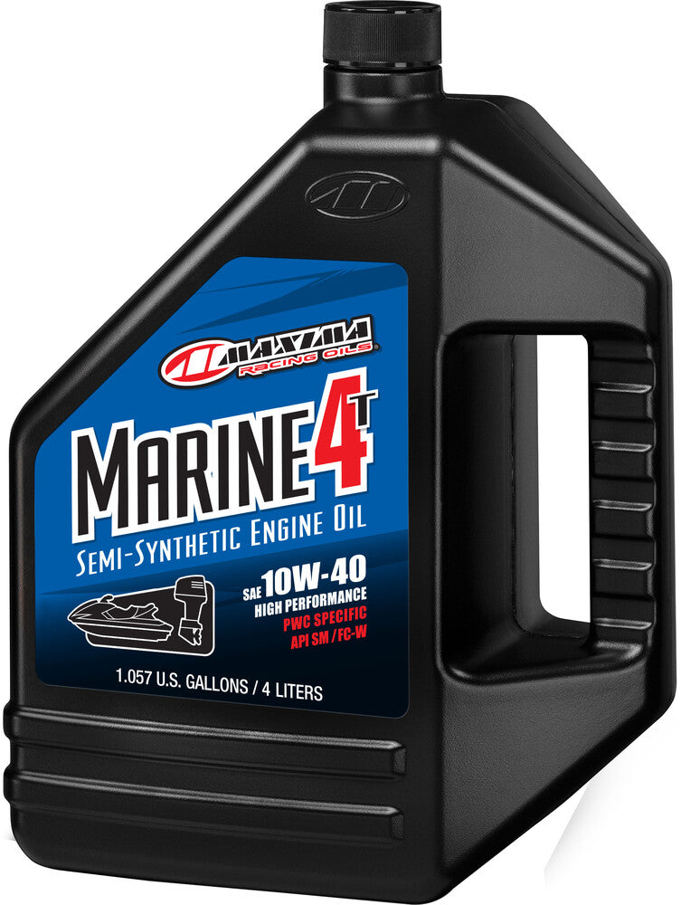 Maxima Racing Oil 78-9848 30-529128 MARINE SEMI-SYN OIL 4T 1GAL