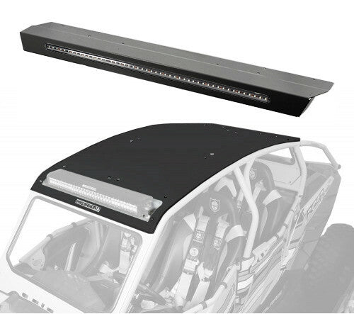 Pro Armor Asylum Roof With Rear Lightbar PKT Solar Black - P144R124SLR Polaris RZR 2014-2022