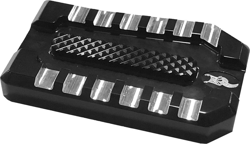 Kens Factory NL Brake Pedal Black RAW FLT Flst - KFP-07 For Harley Motorcycles 1986-2021