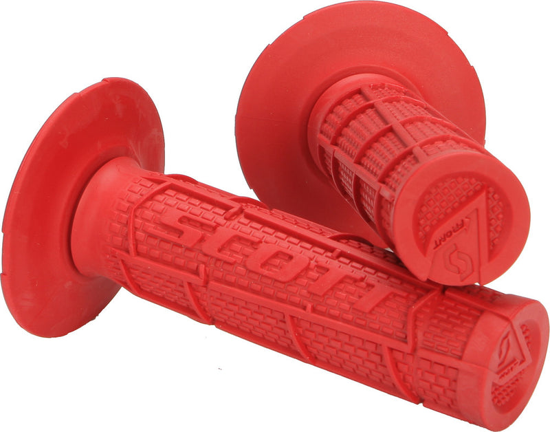 Scott 51-1027 233925-0004 RADIAL FULL WAFFLE GRIPS RED 7/8"