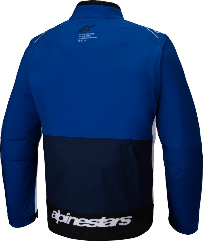 Alpinestars 482-00054M 3700225-7174- M LITE-DURA SOFTSHELL JACKET NAVY/BRIGHT BLUE/WHITE MD