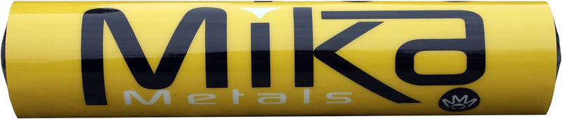 Mika Metals 205-6005Y MK-YELLOW BAR PAD INJECTION MOLDED 9.75" BIG BIKE YEL