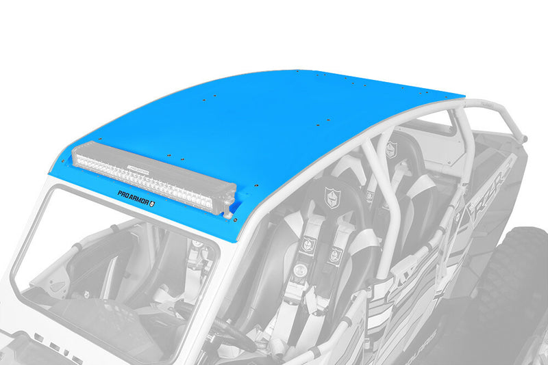 Pro Armor Asylum Roof With Light Bar Pocket SKY Blue - P144R121SB Polaris RZR 2014-2022