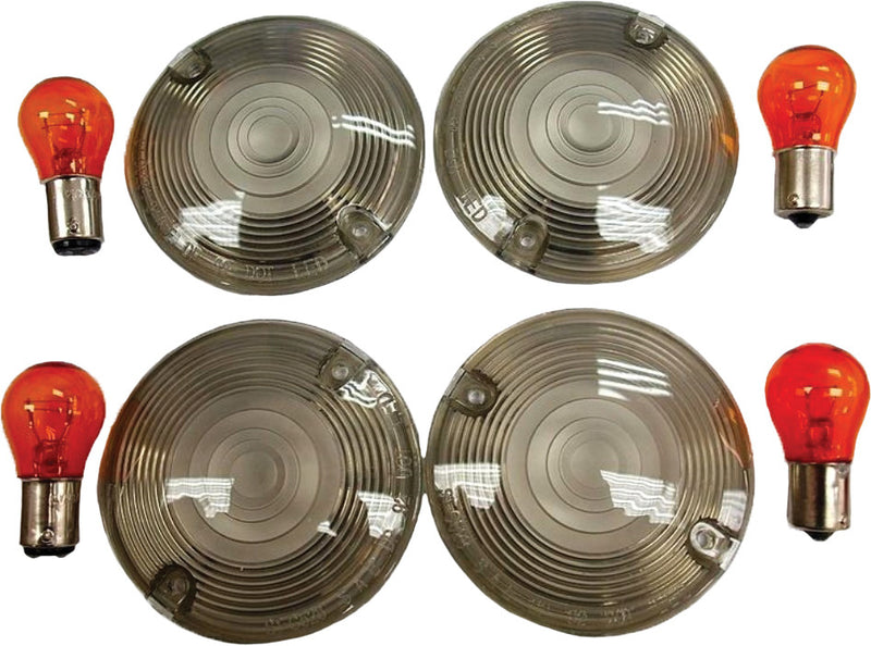 Harddrive 820-51050 161031 SMOKED TURN SIGNAL LENS KIT BULLET