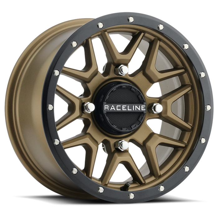 Raceline Wheels 570-1670 A94BZ-47011+10 KRANK WHEEL 14X7 4/110 5+2 (+10MM) BLK/BRONZE