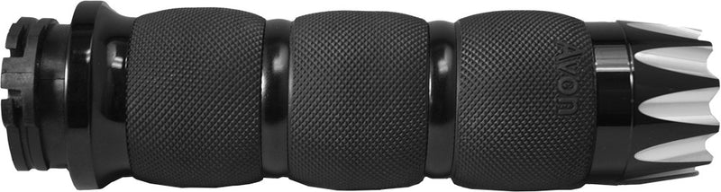 Avon Air Cushion Grips Excaliber Black - AIR-90-ANO-EX For Harley Motorcycles 1984-2018