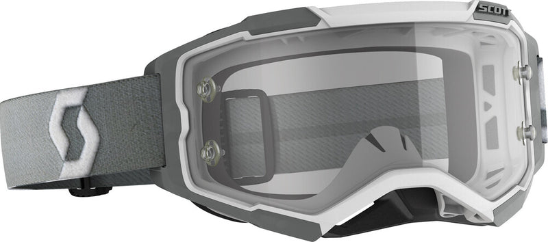 Scott 51-2323 274514-1039113 FURY GOGGLE WHITE/GREY CLEAR WORKS LENS
