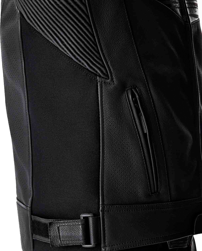 Rst 556-3635142 103635WHI-42 TRACTECH EVO D3O JACKET BLK/WHI LEATHER MD
