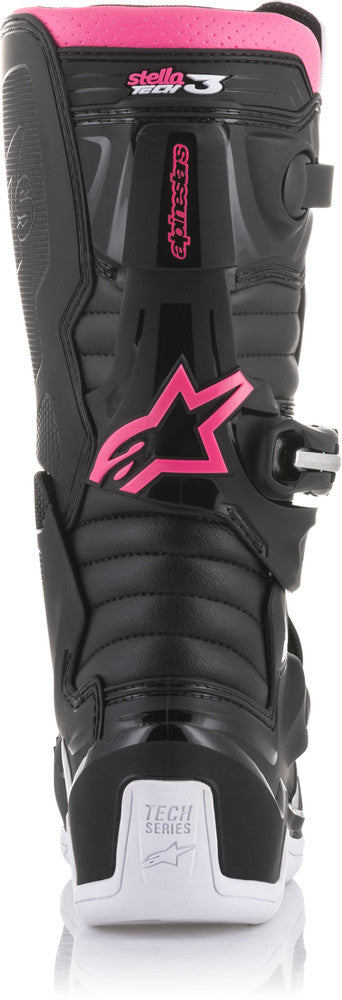 Alpinestars 482-09009 2013218-130-9 TECH 3 STELLA BOOTS BLACK/WHITE/PINK SZ 09