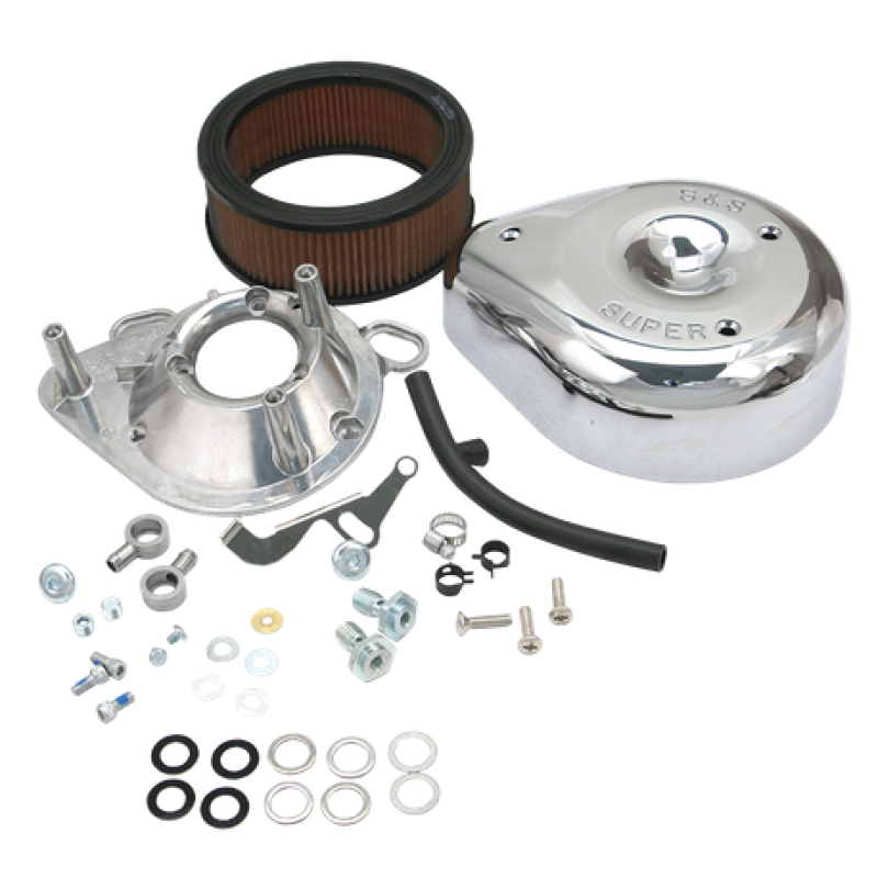 S&S Cycle 17-0404 93-99 BT/91-03 Sportster Models Teardrop Air Cleaner Kit For S&S Super E/G Carb - User 1