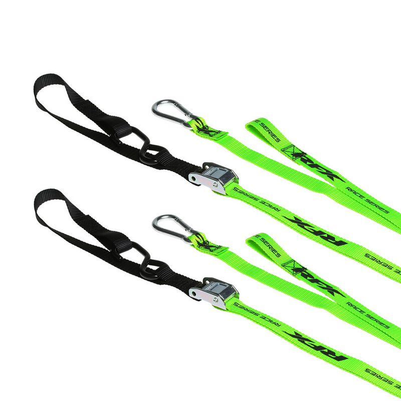 Rfx 739-1148 FXTD 30000 55HV 1.0 TIE DOWNS SOFT LOOP & CARABINER GREEN/BLACK