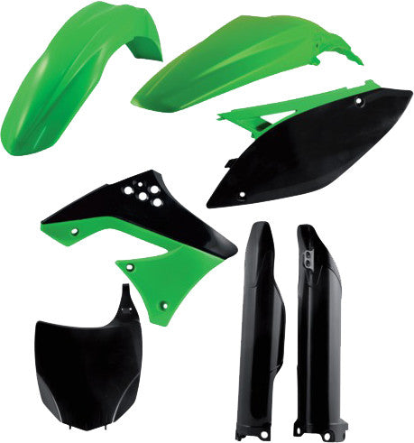 Acerbis Plastic Kit Green - 2198050145 Kawasaki KX 250 2009-2012
