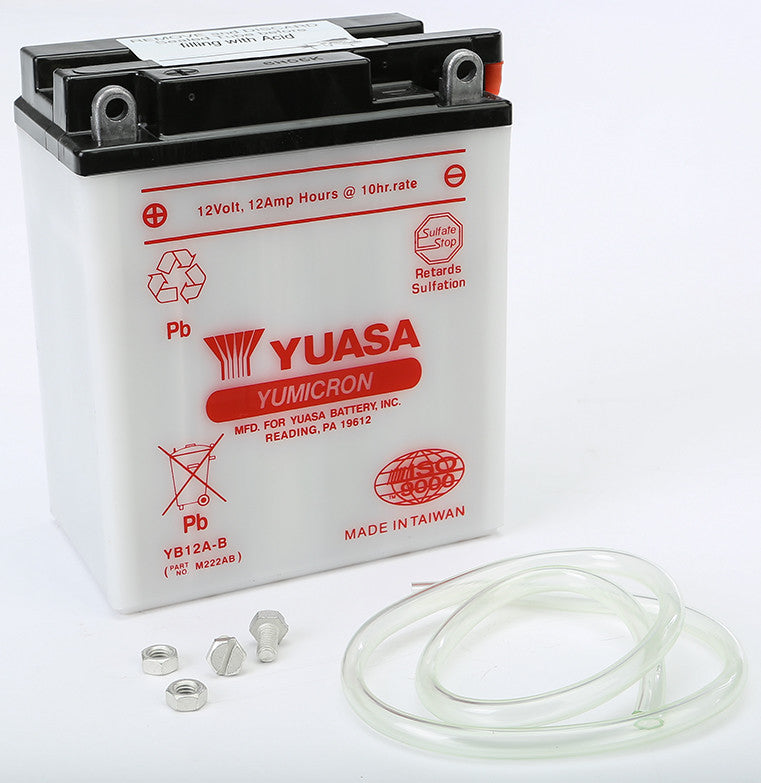 Yuasa Battery YB12A-B Conventional - YUAM222AB Honda VFR700F Interceptor / VFR750F Interceptor / Tourist Trophy / XL600V Transalp 1986-1987