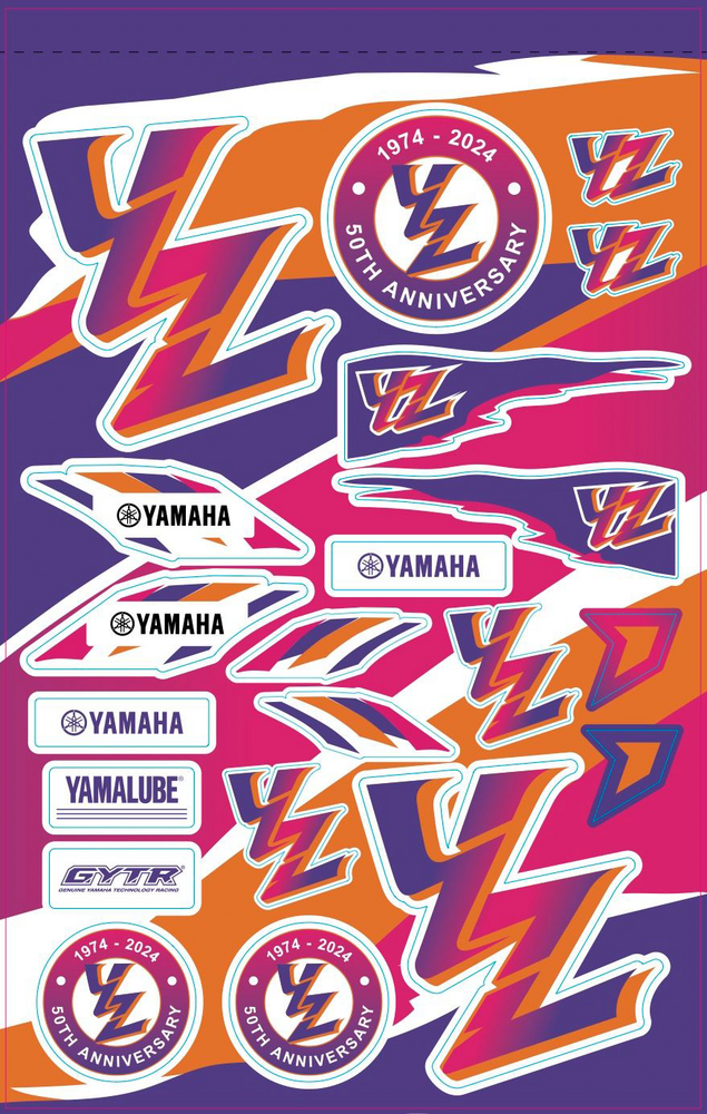 D-cor 862-4050103 40-50-103 DECAL SHEETS YAMAHA