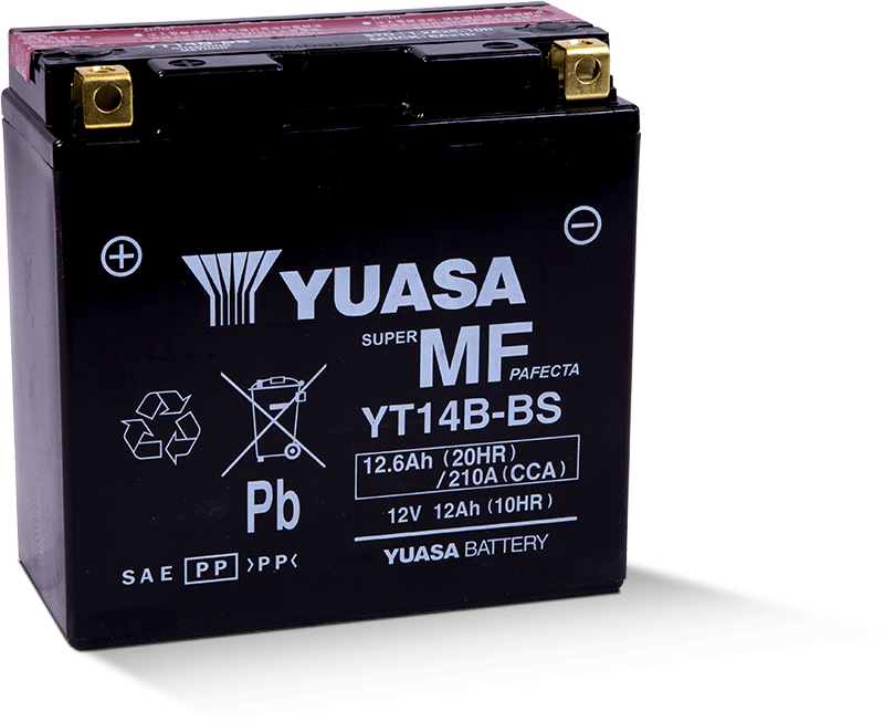 Yuasa Battery YUAM624B4 Yuasa YT14B-BS Maintenance Free 12-Volt AGM Battery W/bottle - User 1