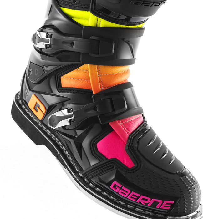 Gaerne 480-51109 2174-108-43 SG12 LE BOOTS BLACK/ORANGE/PINK SZ 09