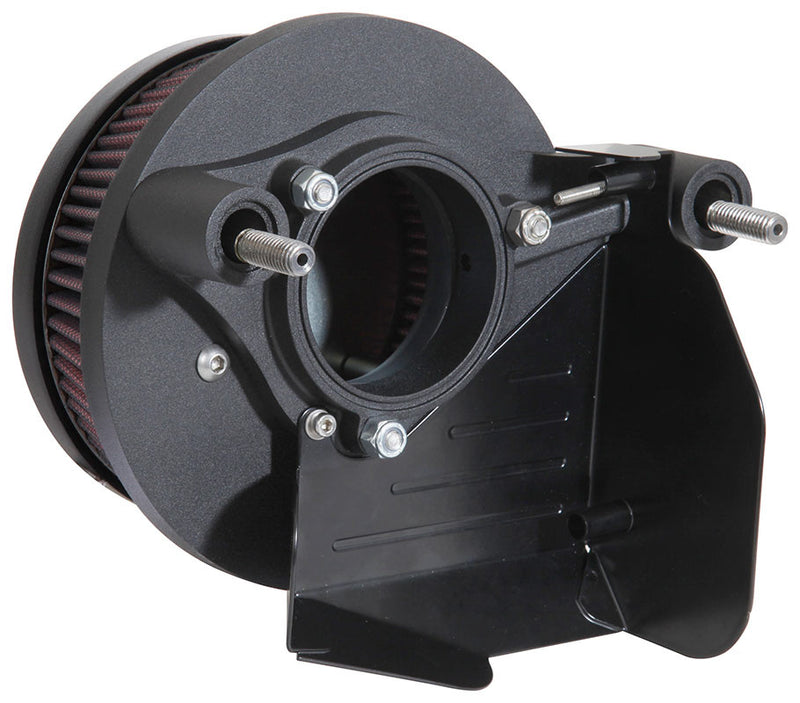 K & N Street Metal Intake Hammer Black Finish - RK-3954B For Harley Motorcycles 2017-2022
