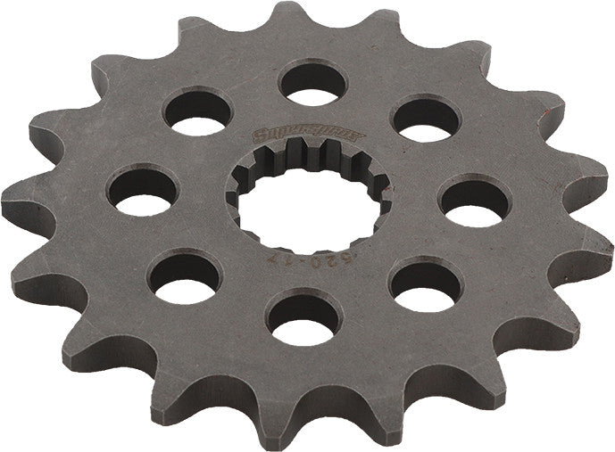 Supersprox Front CS Sprocket Steel 17T-525 - CST-520-17-2 For Suzuki Motorcycles 1998-2016 | Triumph Daytona / Street / Tiger / XC 800 2006-2016