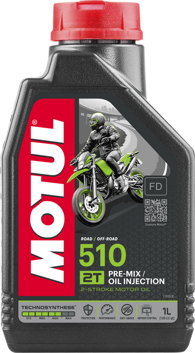 may Motul 82-2045 104028 510 2T Premix Synthetic Oil - SpazCycle