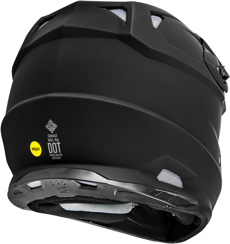 Gmax 72-75332X D3960078 MX-96 SOLID HELMETS MATTE BLACK 2X