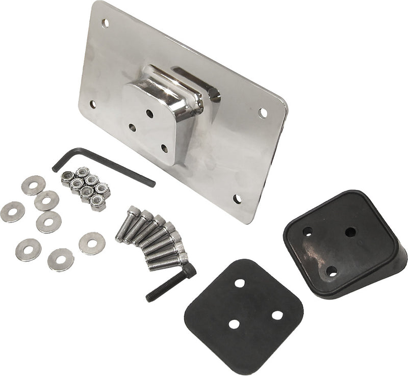 Harddrive 820-0384 33-606 LAY DOWN LICENSE PLATE MOUNT FENDER MOUNT CHROME
