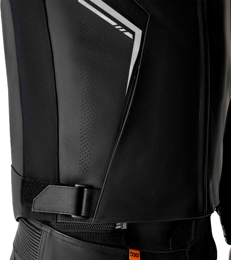 Rst S1 D3O Leather Jacket Black WHI 5X - 103605WHI-54