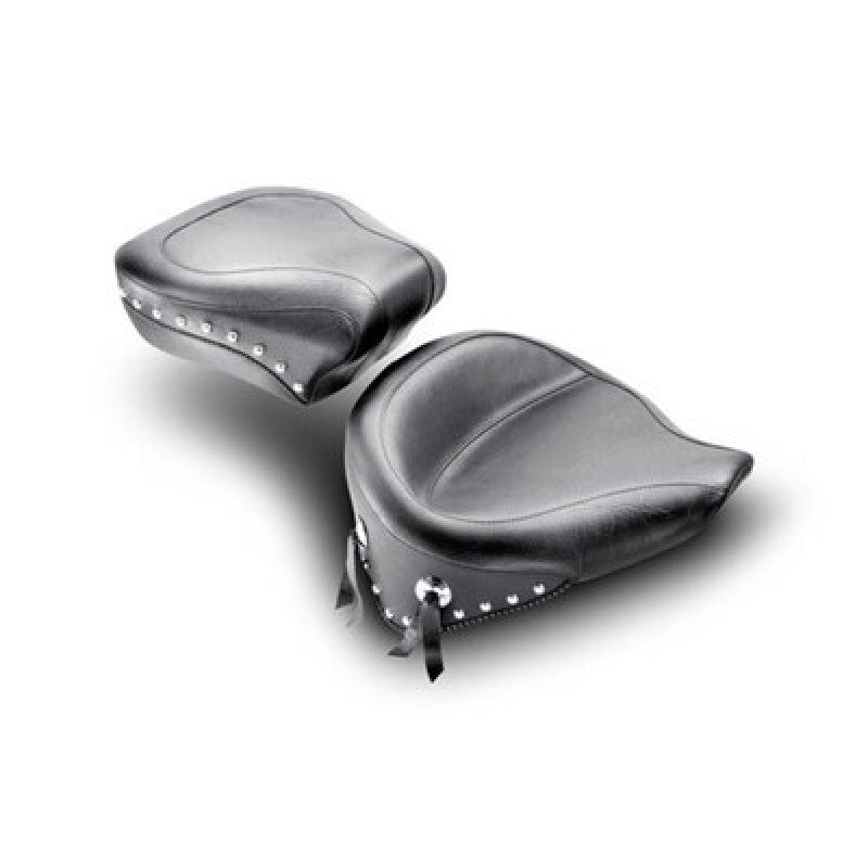 Mustang Motorcycle 76180 Mustang 00-15 Harley Softail Standard Rear Tire Wide Touring Passenger Seat W/studs - Black - User 1