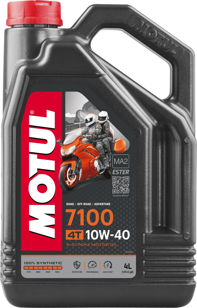 Motul 82-2052 104092 7100 SYNTHETIC OIL 10W40 4-1 1L