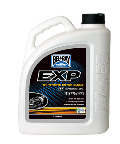Bel-ray 840-1615 99130-B4LW EXP SYN ESTER BLEND ENGINE OIL 4T 15W50 4L