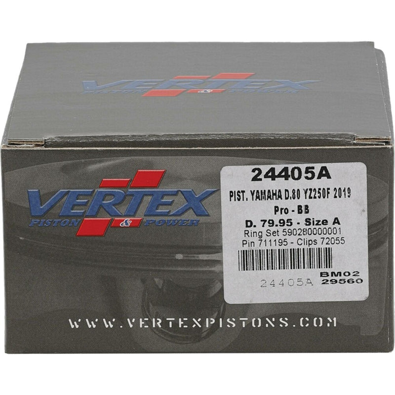 Vertex Piston Kit BB Forged 79.95/+3.00 13.8:1 - 24405A Yamaha YZ 250 / WR 250 2019-2024