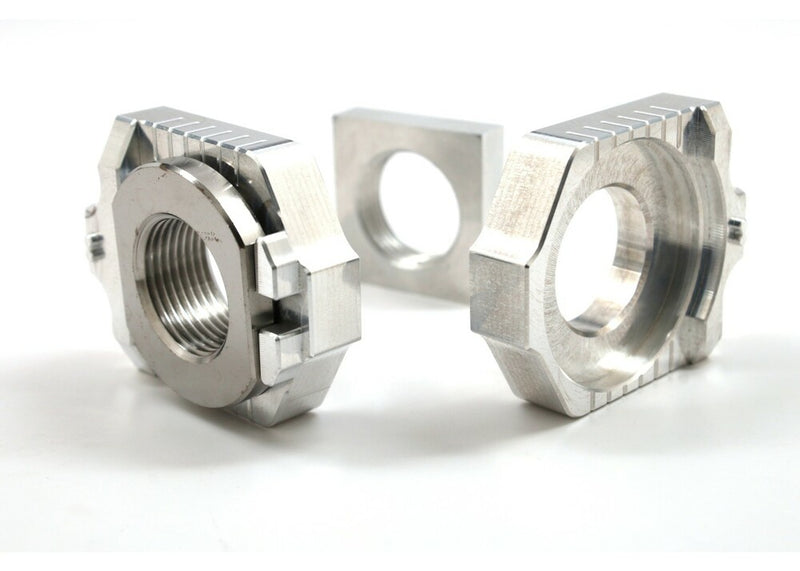 Works Axle Blocks Elite KTM HUS Silver - 17-316 KTM Dirt Bikes 2022-2023