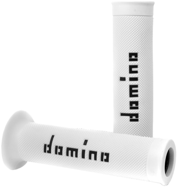 Domino Racing 58-2270 A01041C4046B7-0 MOTOGP GRIPS WHITE/BLACK PAIR