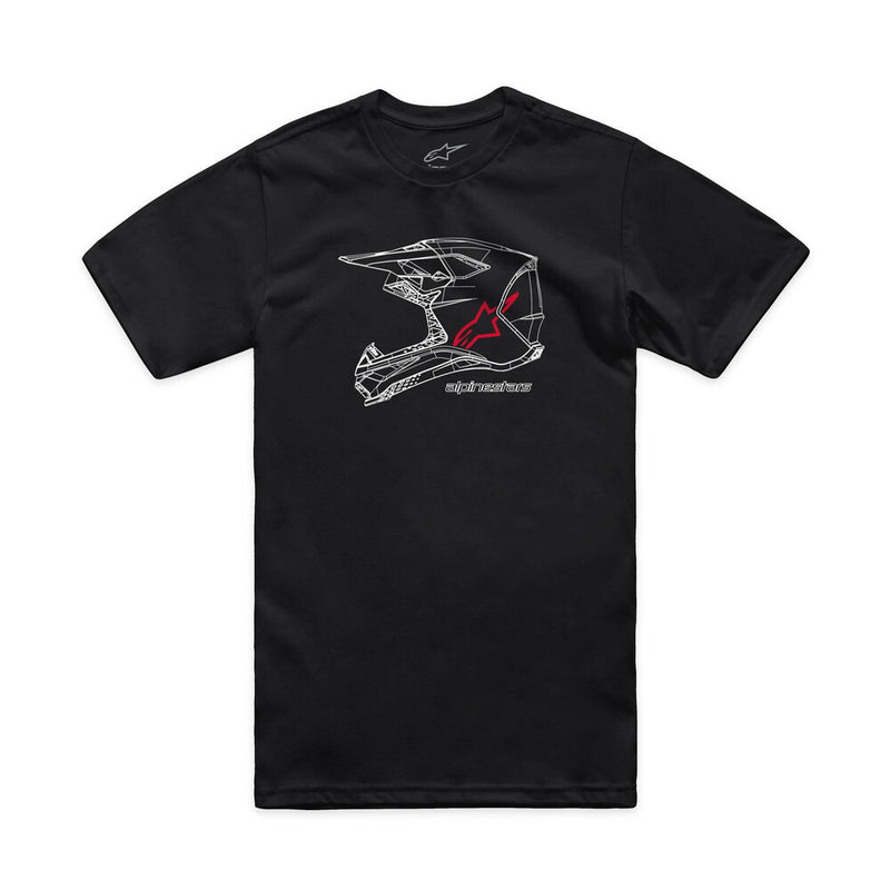 Alpinestars 482-76297X 1214-73116-10-XL MX HELMET CSF TEE BLACK XL