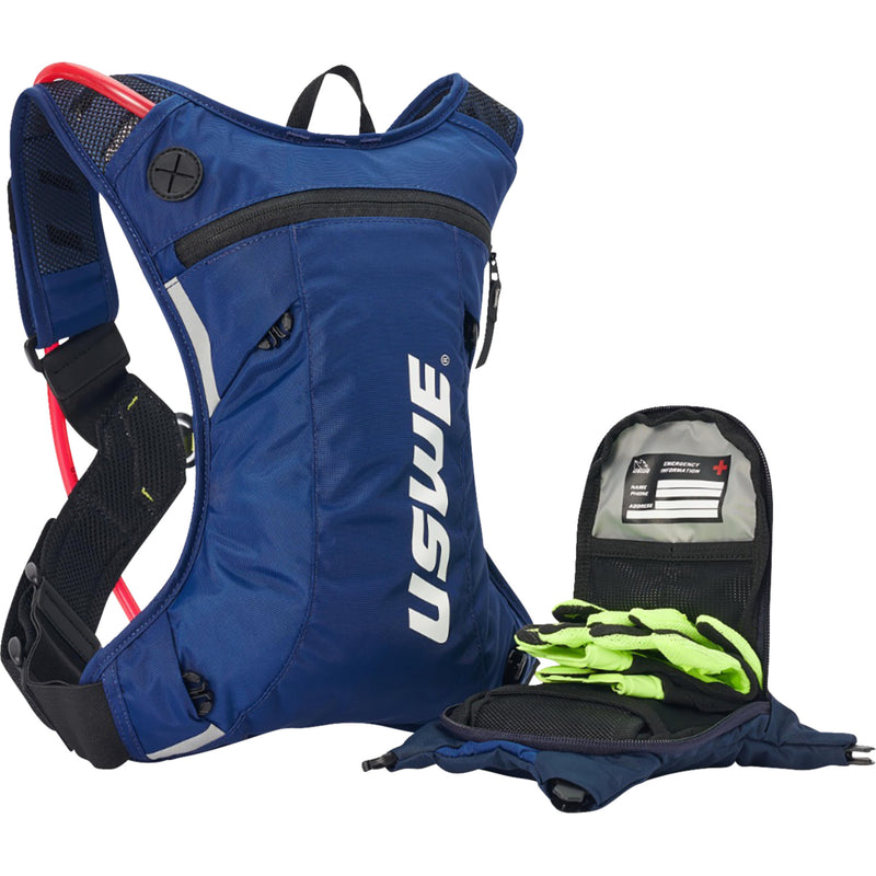 USWE 3519-0108 2033439 Moto Hydro 3L Hydration Pack Moto Hydration Pack - 3L - Factory Blue