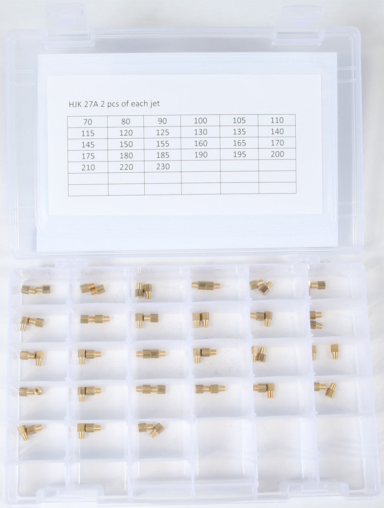 Ebc 114-27KITA HJK27A HEX MAIN JET KIT #70-230 2/PK